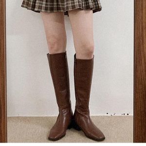 Korean brown boots Sz 6